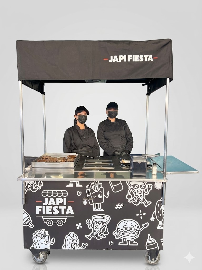Carrito de comida Japi Fiesta en evento en Santiago